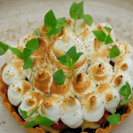 Marcus Wareing summer fruit tart with jam, creme patissiere and piped Italian meringue recipe on Masterchef: The Professionals