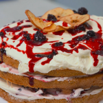 Mabley’s apple cake with homemade elderberry and blackberry jam on Countryfile