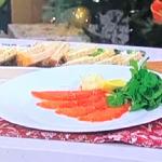 James Martin beetroot and gin cured salmon with watercress and lemon mayonnaise recipe on This Morning