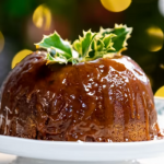 Lisa Faulkner and John Torode Sticky Toffee Pudding with Stem Ginger and butterscotch sauce recipe on John and Lisa’s Christmas Kitchen