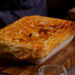 Nick Nairn and Dougie Vipond venison pie with vegetables on The Great Food Guys