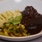 Nick Nairn and Dougie Vipond Asian daube of beef with wasabi mash and black bean pak choi recipe on The Great Food Guys