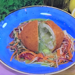 Simon Rimmer chicken Kiev with warm coleslaw recipe on Steph’s Packed Lunch
