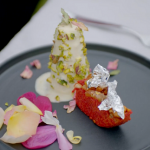 Si and Dave’s rhubarb, rosewater and cardamom kulfi recipe on The Hairy Bikers Go Local