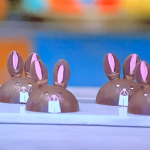 Rav Gill honey bunny domes with tempered chocolate recipe on Junior Bake Off