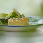 Rick Stein twice baked goats’ cheese and thyme souffle recipe on Rick Stein’s Cornwall