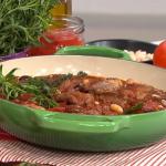 Clodagh Mckenna chicken cacciatore with cannellini beans and tomatoes one pot family feast recipe on This Morning