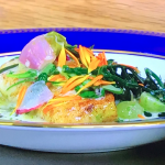 Niall Keating Roast Gigha Halibut, Yuzu Kosho Beurre Blanc, Pickled Shallot recipe on James Martin’s Saturday Morning