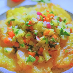 April Jackson Fried Plantain with Pineapple Salsa on Ainsley’s Fantastic Flavours