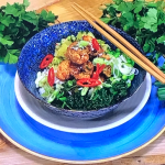 Simon Rimmer poke bowl with cauliflower, avocado, pineapple and sticky rice recipe on Steph’s Packed Lunch