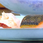 James Martin homemade mayonnaise with blood orange and pan fried salmon recipe on James Martin’s Saturday Morning