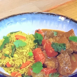 Freddy Forster spring lamb stew with vegetables and rice recipe on Steph’s Packed Lunch