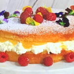 Simon Rimmer lemon and elderflower cake recipe on Sunday Brunch