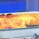 Phil Vickery classic moussaka with lamb mince aubergines and feta cheese recipe on This Morning