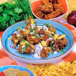 Sabrina Ghayour leek and potato bhaji recipe on Steph’s Packed Lunch