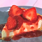 Simon Rimmer strawberry cheesecake tart recipe on Sunday Brunch