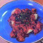 Shivi Ramoutar chilli con sausages recipe on Steph’s Packed Lunch