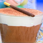 Phil Vickery chocolate mousse with vanilla cream recipe on This Morning