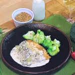 Freddy Forster chicken supreme with mushrooms and broccoli recipe on Steph’s Packed Lunch