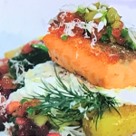 Paul Askew Trout With Jersey Royals and a Brown Shrimp Dressing recipe on Sunday Brunch