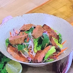 Freddy Forster beef and vermicelli noodle salad recipe on Steph’s Packed Lunch