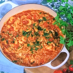 Clodagh Mckenna one pot prawn and orzo pasta family feast recipe on This Morning