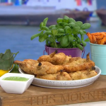 Phil Vickery crispy chicken and chips with green mayonnaise recipe on This Morning