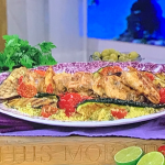Clodagh Mckenna grilled coconut and lime chicken with couscous salad recipe on This Morning
