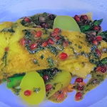 Tony Singh’s Plaice with Lime and Ginger Butter, Ayrshire Tatties and Asparagus recipe on James Martin’s Saturday Morning