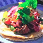 Donal Skehan beach house beef tacos with pineapple salsa recipe on This Morning
