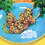 Freddy Forster jerk chicken with chilli mango salad recipe on Steph’s Packed Lunch