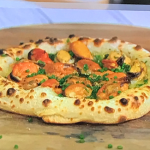 Matthew Ryle moules mariniere flatbread recipe on Sunday Brunch