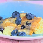 Simon Rimmer white chocolate and blueberry rice pudding recipe on Sunday Brunch