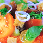 Jason Atherton tomato tartare with black olive tapenade on Jason Atherton’s Dubai Dishes