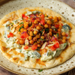 Simon Rimmer Courgette Tzatziki with Spicy Chickpeas recipe on Sunday Brunch
