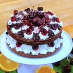 Candice Brown Black Forest Cake with Dark Chocolate and Cherry Brandy recipe on Steph’s Packed Lunch