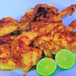 Levi Roots Spatchcocked Poussins with Rum Barbecue Sauce recipe on James Martin’s Saturday Morning