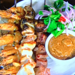 James Martin satay sauce with BBQ fish and meats recipe on James Martin’s Saturday Morning