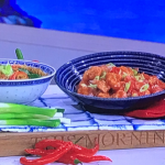 Jimmy Lee Hong Kong chicken with cranberry juice and tomato ketchup & 60 second Singapore noodles recipe on This Morning
