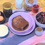 Simon Rimmer sticky toffee Christmas pudding recipe on Steph’s Packed Lunch