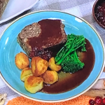 Simon Rimmer Christmas nut roast with red wine gravy recipe on Steph’s Packed Lunch