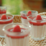 Mary Berry and Mel’s raspberry parfait with a raspberry and blackcurrant liqueur coulis recipe on Mary Make It Easy