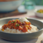 Mary Berry veggie chilli with mixed beans, sweet corn and mango chutney recipe on Mary Makes It Easy