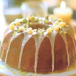 Marcus Wareing Christmas bundt cake with almonds, stem ginger, pistachios and lemon zest recipe