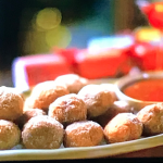 Marcus Wareing mini sour cream doughnuts with cinnamon and a chocolate and rosemary dipping sauce recipe