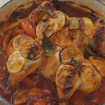 Mary Berry one-pot chicken with fennel, red pepper and white wine recipe on Mary Berry Makes it Easy