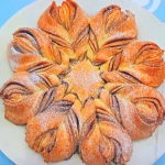 Paul Hollywood cinnamon snowflake tear and share bread on The Great British Christmas Bake Off