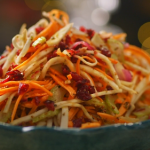 Mary Berry winter vegetable slaw recipe on Mary Berry’s Highland Christmas