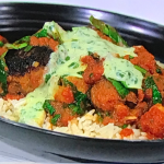 Simon Rimmer Minty Aubergine Meatball Curry with Rice recipe on Sunday Brunch