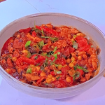 Dr Ranj Singh chicken and chorizo one pot stew recipe on Morning Live